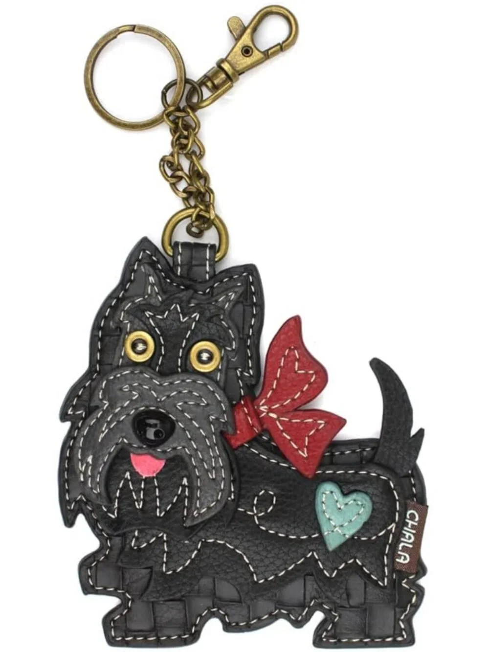 Decorative Scottie Dog Key Fob & Coin Purse Accessory - Cute & Functional